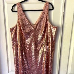 Plus Size Sequin Party Dress